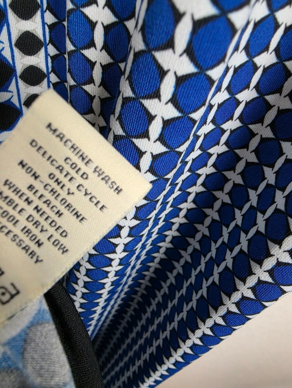 Max Studio Sleeveless Blue Patterned Maxi Dress XL - Picture 5 of 5